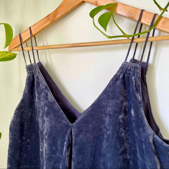 aerie Tops - Aerie Crushed Velvet Tiered Tank Top